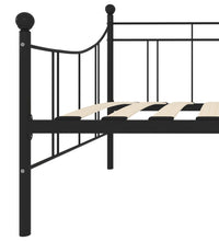 Tagesbett-Rahmen Schwarz Metall 90×200 cm