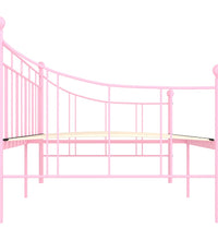 Tagesbett-Rahmen Rosa Metall 90×200 cm