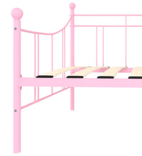 Tagesbett-Rahmen Rosa Metall 90×200 cm