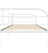 Tagesbett-Rahmen Weiß Metall 90×200 cm