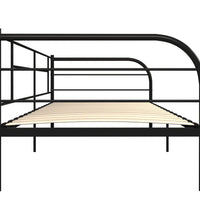 Tagesbett-Rahmen Schwarz Metall 90×200 cm