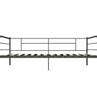 Tagesbett-Rahmen Grau Metall 90×200 cm