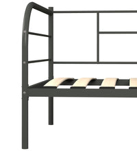 Tagesbett-Rahmen Grau Metall 90×200 cm