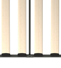 Tagesbett-Rahmen Grau Metall 90×200 cm