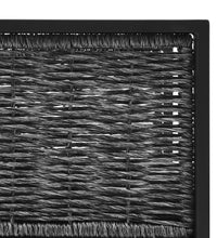 3-Sitzer-Sofa mit Auflage Anthrazit Poly Rattan