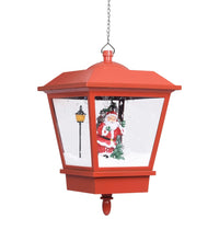 Weihnachts-Hängelampe LED-Licht und Weihnachtsmann Rot 27×27×45