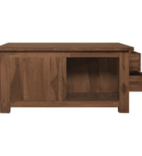 Couchtisch 68x68x33 cm Teak Massivholz