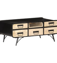 Couchtisch 100×50×40 cm Mango Massivholz