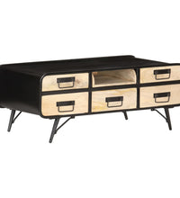 Couchtisch 100×50×40 cm Mango Massivholz