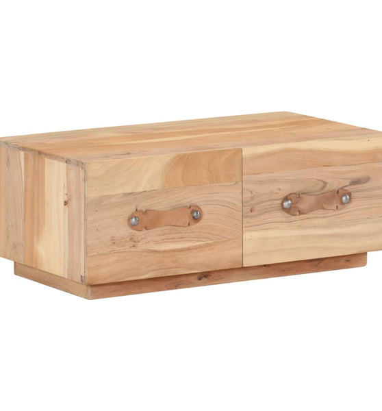 Couchtisch 90 x 50 x 35 cm Recyceltes Massivholz
