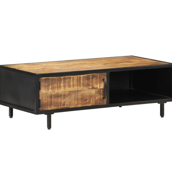 Couchtisch 105x50x35 cm Raues Mangoholz