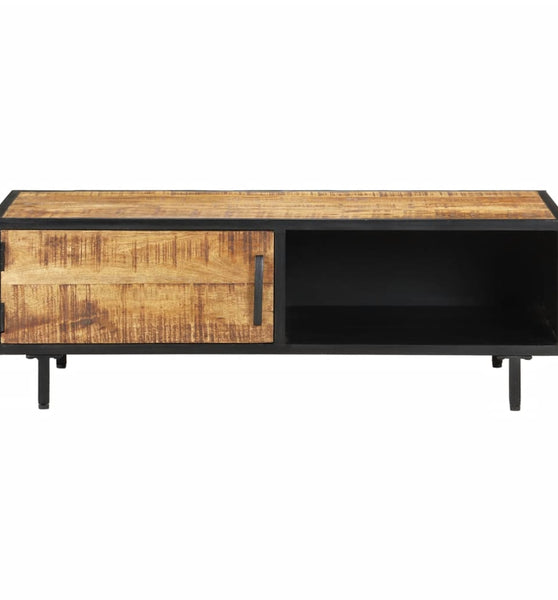 Couchtisch 105x50x35 cm Raues Mangoholz
