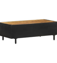 Couchtisch 105x50x35 cm Raues Mangoholz