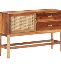 Sideboard 118x30x76 cm Altholz Massiv