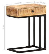 Beistelltisch U-Form 45x30x61 cm Mango Massivholz
