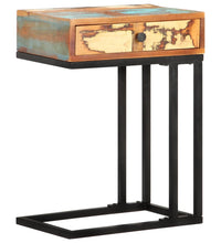 Beistelltisch U-Form 45x30x61 cm Recyceltes Massivholz