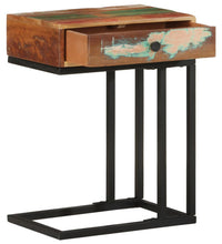 Beistelltisch U-Form 45x30x61 cm Recyceltes Massivholz