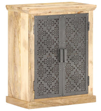 Sideboard mit Stahltüren 60x35x75 cm Mango Massivholz