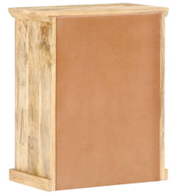 Sideboard mit Stahltüren 60x35x75 cm Mango Massivholz