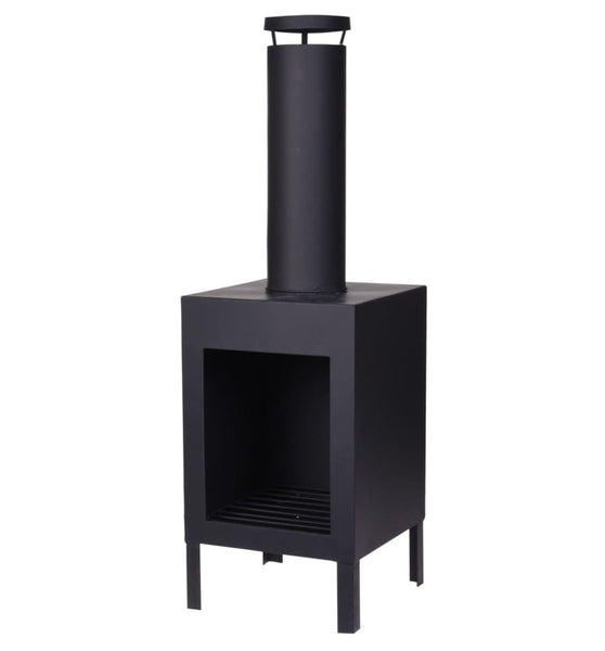 ProGarden Outdoor-Kamin 100 cm Schwarz