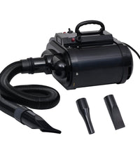 Haustiertrockner Doppelmotor Schwarz