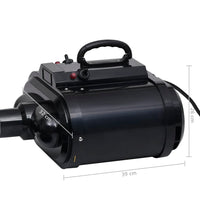 Haustiertrockner Doppelmotor Schwarz