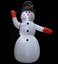 Aufblasbarer Schneemann mit LED zu Weihnachten IP44 600 cm XXL