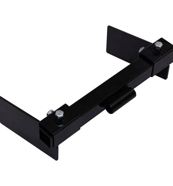 Schneepflugadapter für Rasentraktor Schwarz