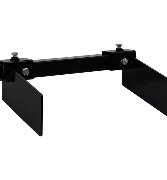 Schneepflugadapter für Rasentraktor Schwarz
