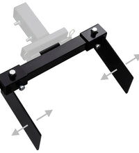 Schneepflugadapter für Rasentraktor Schwarz