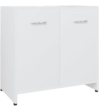 Badezimmerschrank Weiß 60x33x61 cm Holzwerkstoff