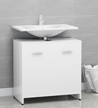 Badezimmerschrank Weiß 60x33x61 cm Holzwerkstoff