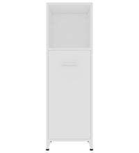 Badezimmerschrank Weiß 30x30x95 cm Holzwerkstoff