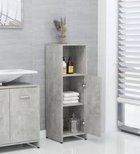 Badezimmerschrank Betongrau 30x30x95 cm Holzwerkstoff