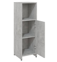 Badezimmerschrank Betongrau 30x30x95 cm Holzwerkstoff