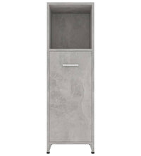 Badezimmerschrank Betongrau 30x30x95 cm Holzwerkstoff