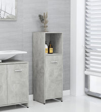Badezimmerschrank Betongrau 30x30x95 cm Holzwerkstoff