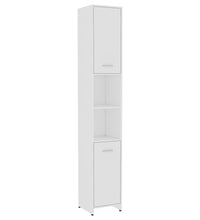 Badezimmerschrank Weiß 30x30x183,5 cm Holzwerkstoff