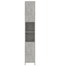 Badezimmerschrank Betongrau 30x30x183,5 cm Holzwerkstoff