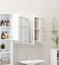 Bad-Spiegelschrank Weiß 80x20,5x64 cm Holzwerkstoff