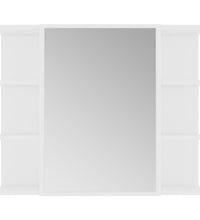 Bad-Spiegelschrank Weiß 80x20,5x64 cm Holzwerkstoff