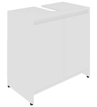 Badezimmerschrank Weiß 60x33x61 cm Holzwerkstoff