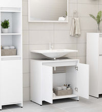 Badezimmerschrank Weiß 60x33x61 cm Holzwerkstoff