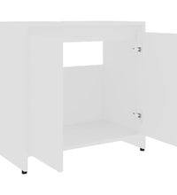 Badezimmerschrank Weiß 60x33x61 cm Holzwerkstoff