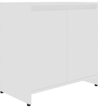 Badezimmerschrank Weiß 60x33x61 cm Holzwerkstoff