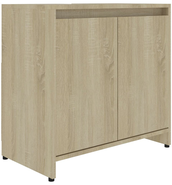 Badezimmerschrank Sonoma-Eiche 60x33x61 cm Holzwerkstoff