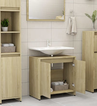 Badezimmerschrank Sonoma-Eiche 60x33x61 cm Holzwerkstoff