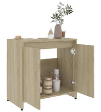 Badezimmerschrank Sonoma-Eiche 60x33x61 cm Holzwerkstoff