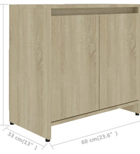 Badezimmerschrank Sonoma-Eiche 60x33x61 cm Holzwerkstoff