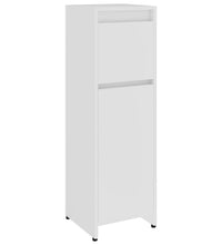 Badezimmerschrank Weiß 30x30x95 cm Holzwerkstoff